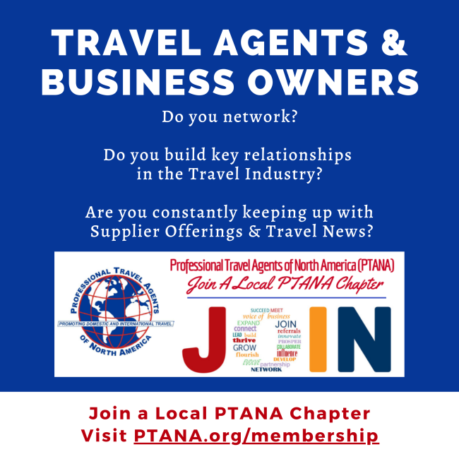 Join PTANA as a travel professional - square graphic